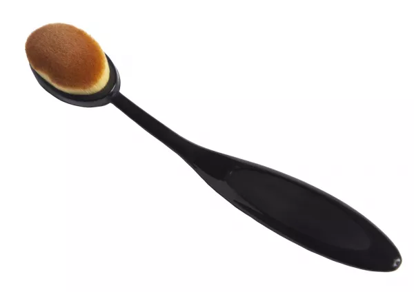 Set pensula ovala makeup pentru concealer + burete + curatator