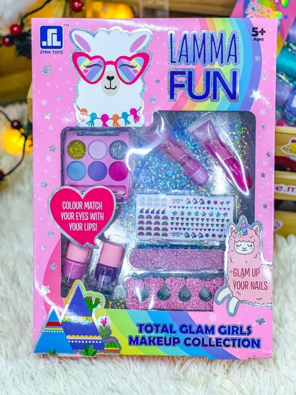 Set unghii false copii, set manichiura si machiaj pentru copii