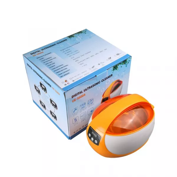 Sterilizator cu ultrasunete, 50W, portocaliu, capacitate de 750 ml.