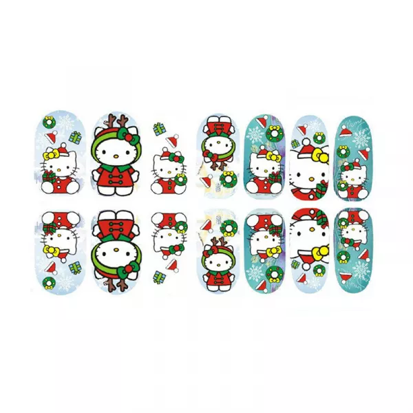 Sticker pentru unghii nail art, Lila Rossa, 14 in 1, nr 159