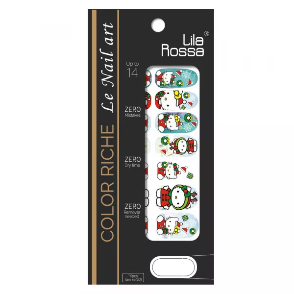Sticker pentru unghii nail art, Lila Rossa, 14 in 1, nr 159