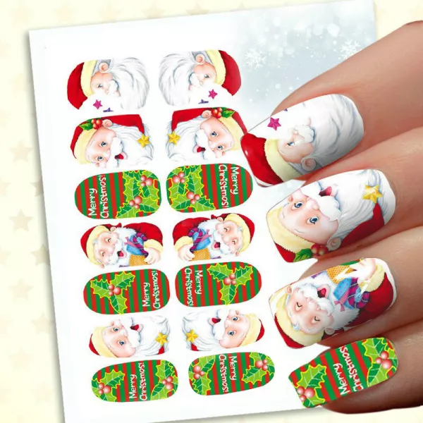 Sticker pentru unghii nail art, Lila Rossa, 14 in 1, nr 160