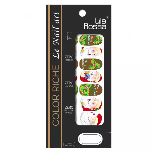 Sticker pentru unghii nail art, Lila Rossa, 14 in 1, nr 160