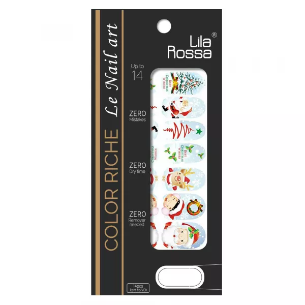 Sticker pentru unghii nail art, Lila Rossa, 14 in 1, nr 161