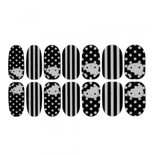 Sticker pentru unghii nail art, Lila Rossa, 14 in 1, nr 8