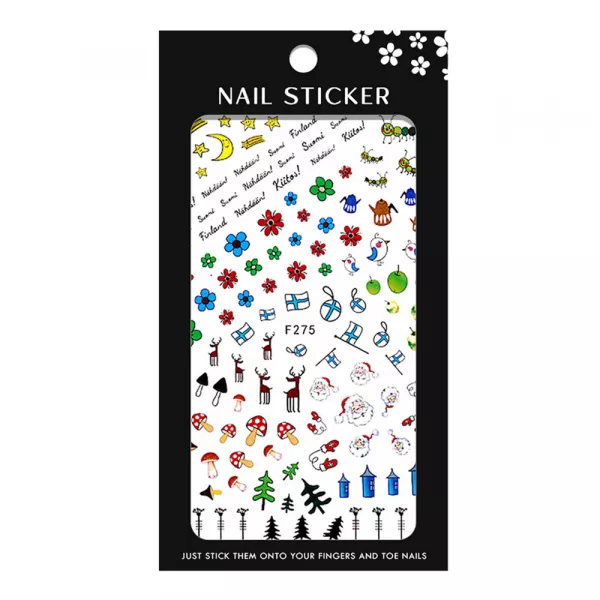 Stickere pentru decor unghii Lila Rossa, Craciun, Revelion, pentru iarna, f275