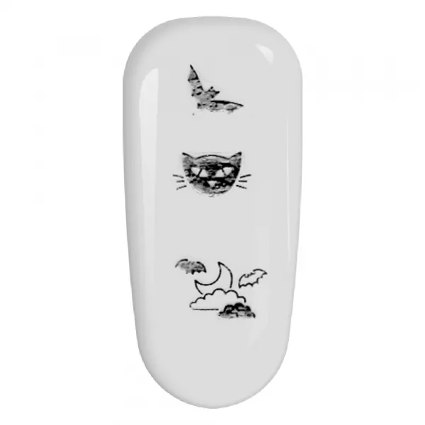 Stickere pentru decor unghii Lila Rossa, Halloween, f601-silver
