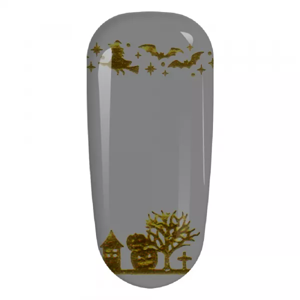 Stickere pentru decor unghii Lila Rossa, Halloween, f603-gold