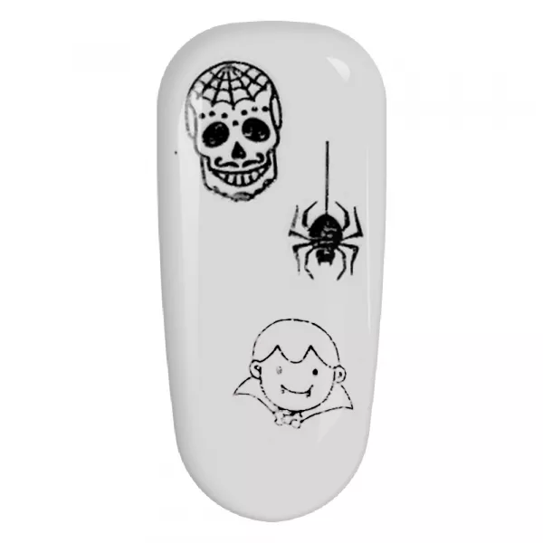 Stickere pentru decor unghii Lila Rossa, Halloween, f603-silver