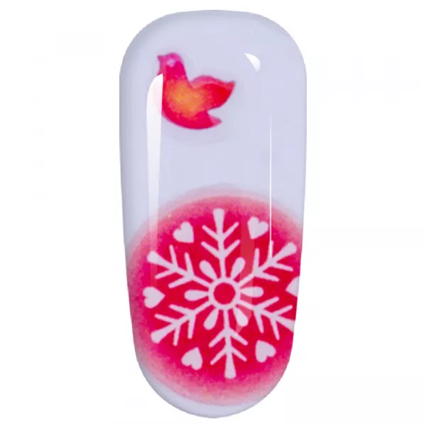 Sticker Lila Rossa pentru decor unghii, Craciun, Revelion si iarna, nail art, xf3119