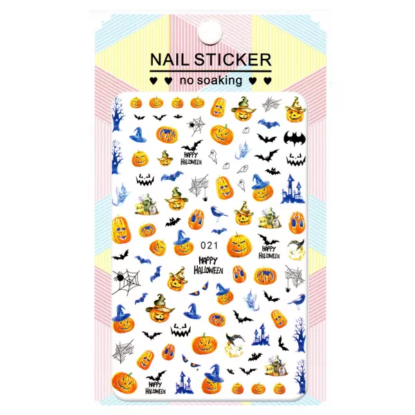 Sticker Lila Rossa pentru decor unghii, Halloween edition, nail art xf021