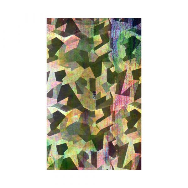 Folie decor unghii, Lila Rossa, cu adeziv, holografica, 048