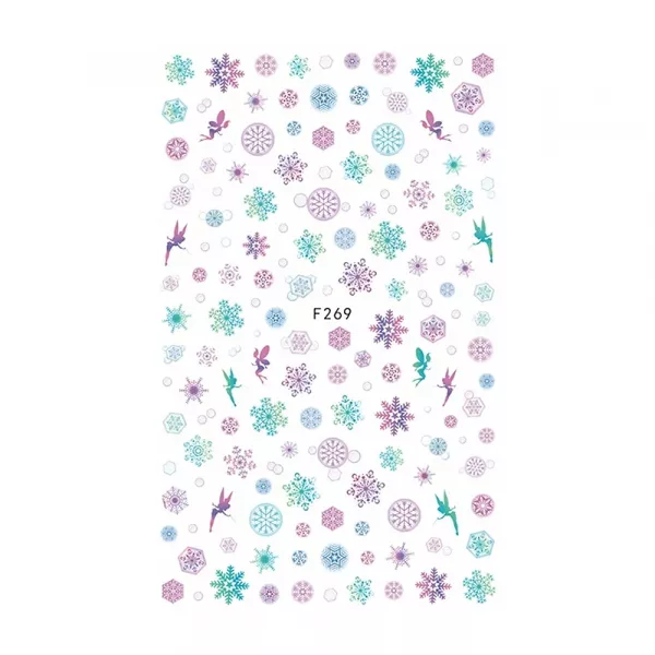 Stickere pentru decor unghii Lila Rossa, Craciun, Revelion, pentru iarna, f269