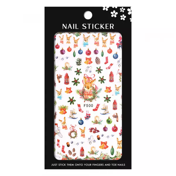Stickere pentru decor unghii Lila Rossa, Craciun, Revelion, pentru iarna, f500