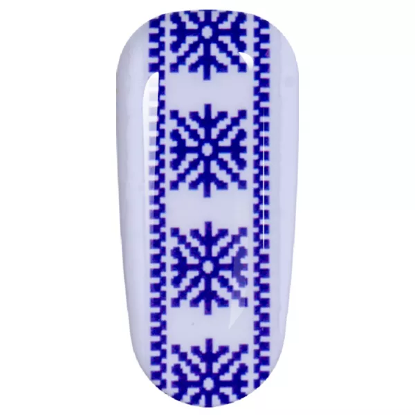 Sticker Lila Rossa pentru decor unghii, Craciun, Revelion si iarna, nail art, xf3123