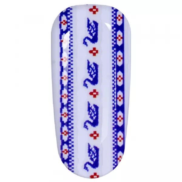 Sticker Lila Rossa pentru decor unghii, Craciun, Revelion si iarna, nail art, xf3123