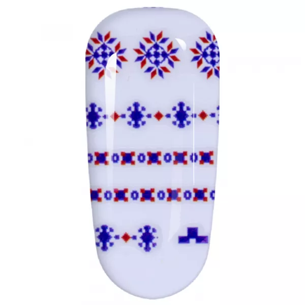 Sticker Lila Rossa pentru decor unghii, Craciun, Revelion si iarna, nail art, xf3123