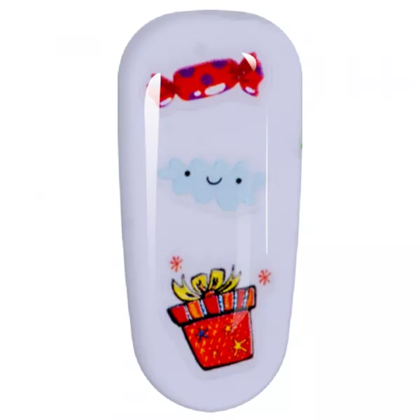 Sticker Lila Rossa pentru decor unghii, Craciun, Revelion si iarna, nail art, xf3124