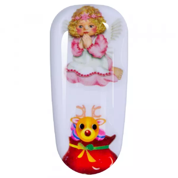 Sticker Lila Rossa pentru decor unghii, Craciun, Revelion si iarna, nail art, xf3128