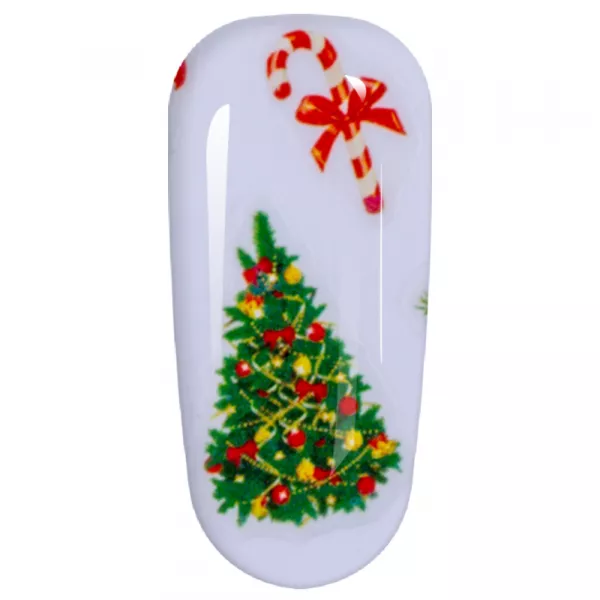Sticker Lila Rossa pentru decor unghii, Craciun, Revelion si iarna, nail art, xf3132