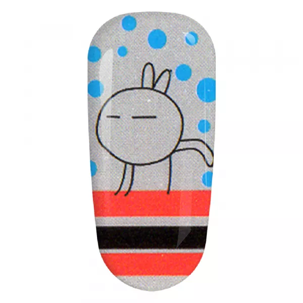 Sticker pentru unghii nail art, Lila Rossa, 14 in 1, nr 4