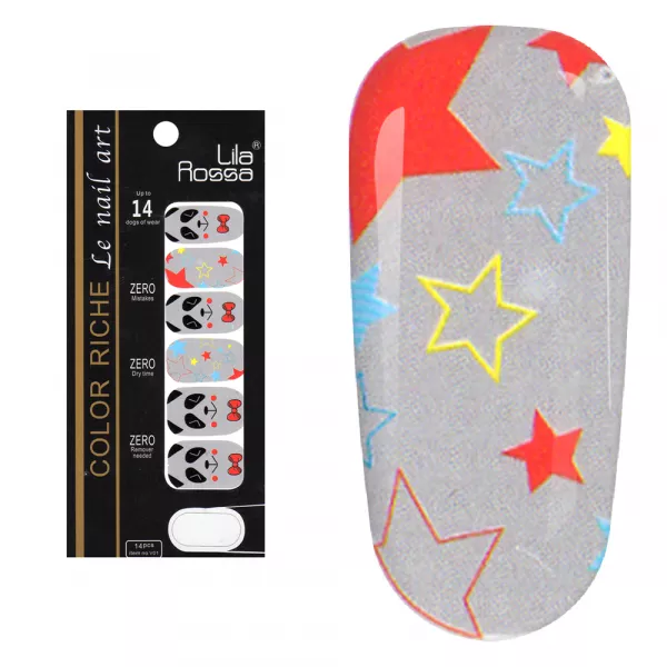 Sticker pentru unghii nail art, Lila Rossa, 14 in 1, nr 5