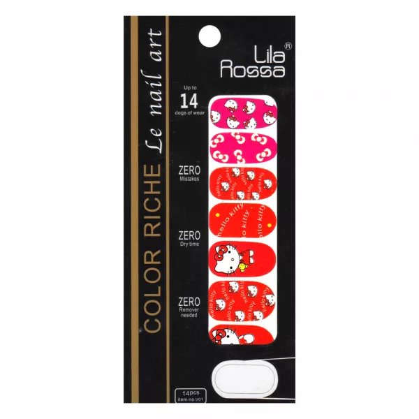 Sticker pentru unghii nail art, Lila Rossa, 14 in 1, nr 9