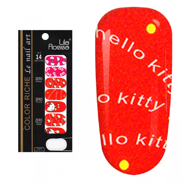 Sticker pentru unghii nail art, Lila Rossa, 14 in 1, nr 9