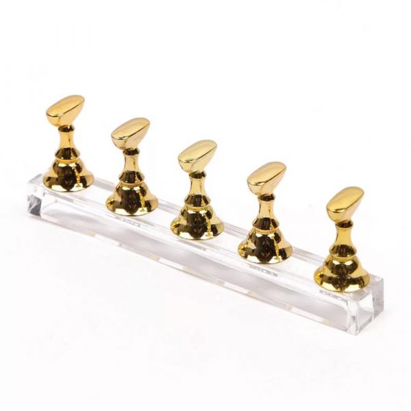 Suport expunere unghii false cu magnet, 5 piese suport
