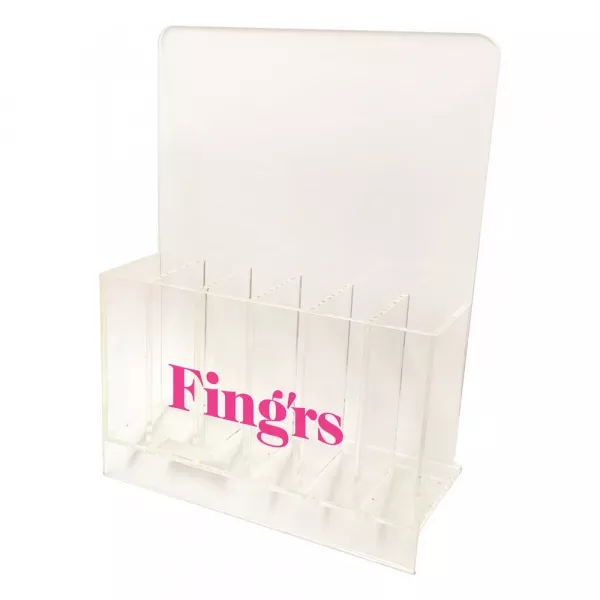Suport pile unghii drepte cu 6 compartimente x 8 pile, Fing'rs, Made in Korea