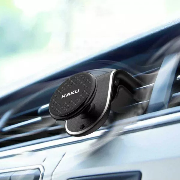 Suport telefon auto magnetic, rotatie 360 de grade, negru