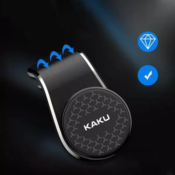 Suport telefon auto magnetic, rotatie 360 de grade, negru
