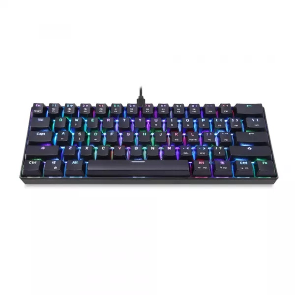 Tastatura gaming mecanica Motospeed, RGB, 61 taste, iluminare OUTMU Albastru