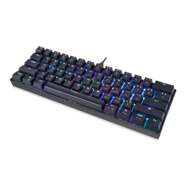 Tastatura gaming mecanica Motospeed, RGB, 61 taste, iluminare OUTMU Albastru