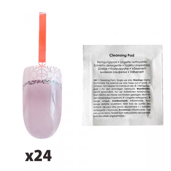 Tipsuri unghii false color press-on, Pret-a-Porter Decorated Nails, Tranquil, Fingrs, 24 buc.