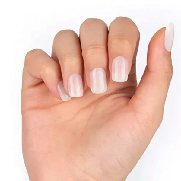 Tipsuri unghii false migdala 216 buc cu lipici si pila, Fing'rs nailene, Natur