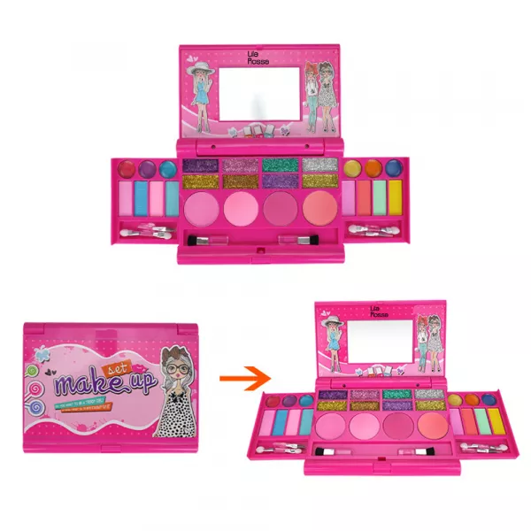 Trusa beauty makeup copii, solubil in apa, trendy girl