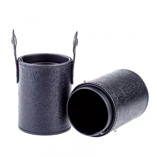 Tub depozitare pensule machiaj, negru, 18 cm x 7 cm