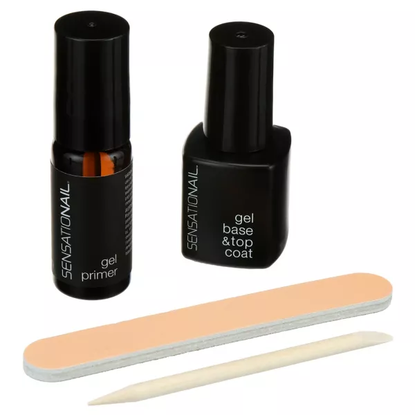 Ultrabond gel Primer, base top 2 in1, pila unghii si betisor de portocala