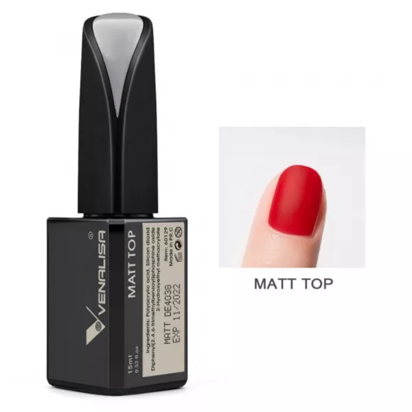 Top Coat Silky Matt, Venalisa, JD Series, 15 ml