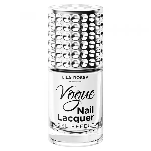 Lac de unghii, Lila Rossa, Vogue, gel effect, 10 ml, White