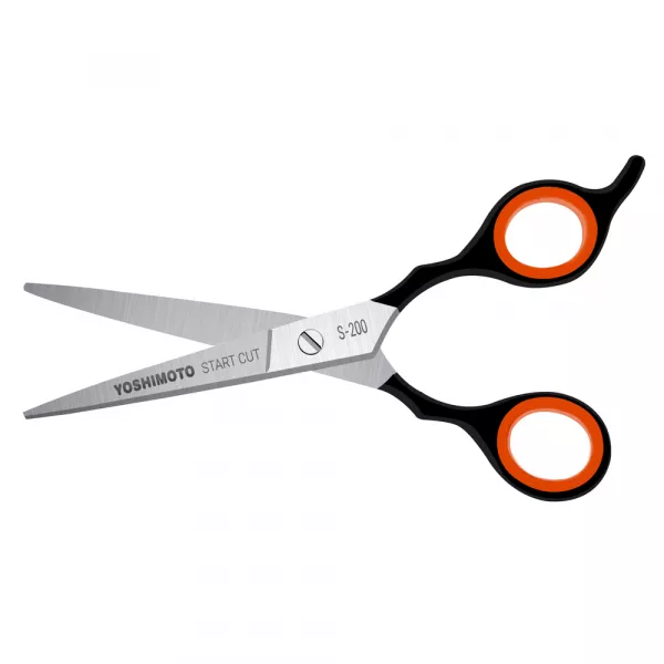 Foarfeca pentru barba, Yoshimoto, Start Cut, maner negru, 6 inch
