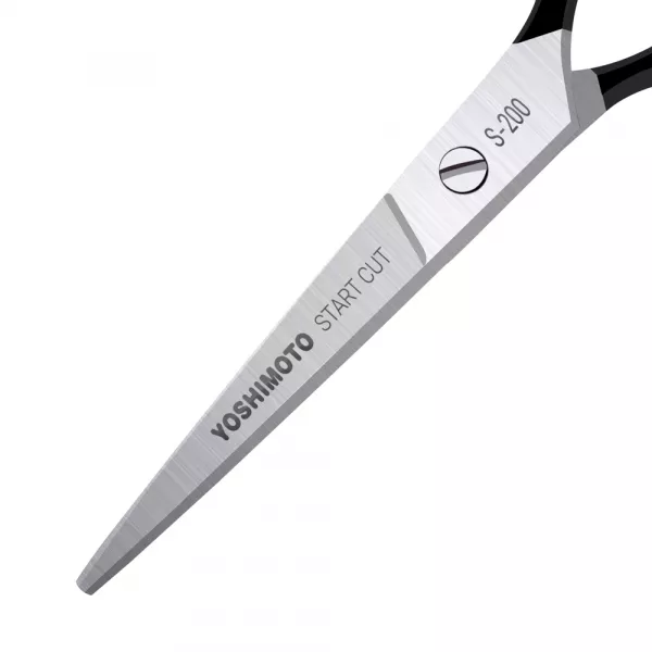 Foarfeca pentru barba, Yoshimoto, Start Cut, maner negru, 6 inch