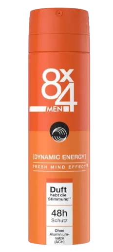 8X4 DEODORANT MEN DYNAMIC ENERGY 150ML 30/BAX