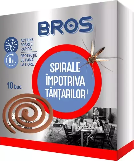 Insecticide - BROS SPIRALE ANTI TANTARI 10BUC 18/BAX, lucidiusmarket.ro