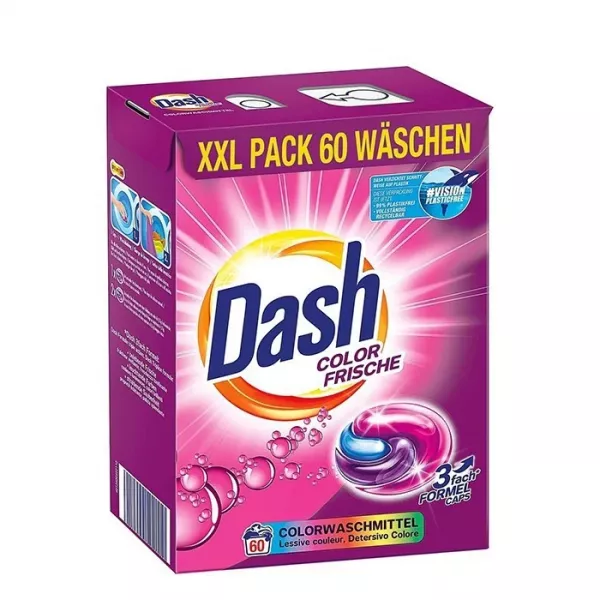 Detergent capsule - DASH DETERGENT CAPSULE COLOR FRISCHE 60BUC 4/BAX, lucidiusmarket.ro