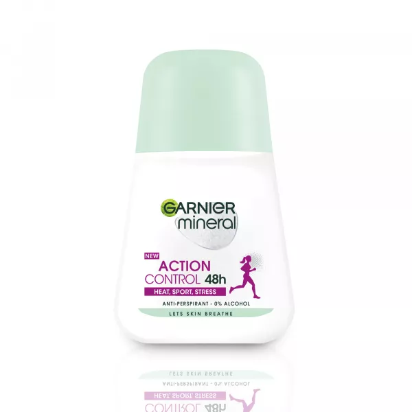 Deodorante - GARNIER ROLL-ON WOMEN MINERAL ACTION CONTROL HEAT STRESS 50ML 6/BAX, lucidiusmarket.ro