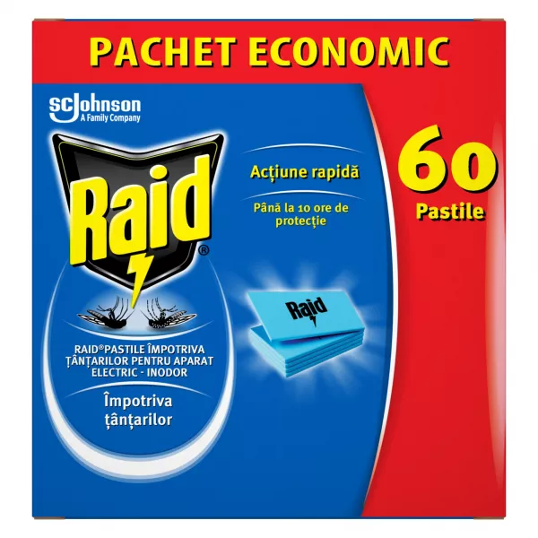 Insecticide - RAID PASTILE TANTARI 60BUC, lucidiusmarket.ro