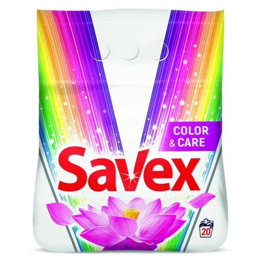 SAVEX DETERGENT AUTOMAT COLOR&CARE 2KG 8/BAX