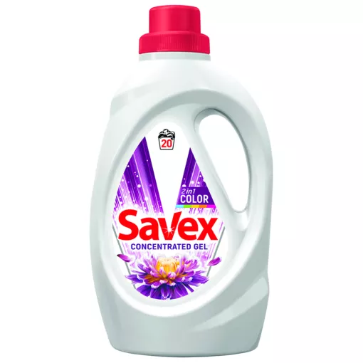 Detergent lichid - SAVEX DETERGENT LICHID 2IN1COLOR 1.1L 5/BAX, lucidiusmarket.ro